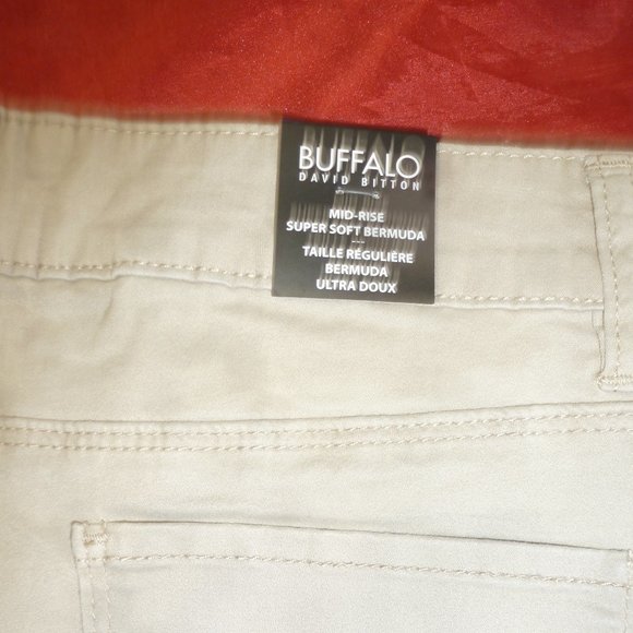 BUFFALO david bitton samuella mid rise bermuda super soft shorts 10/30 new - Picture 4 of 10
